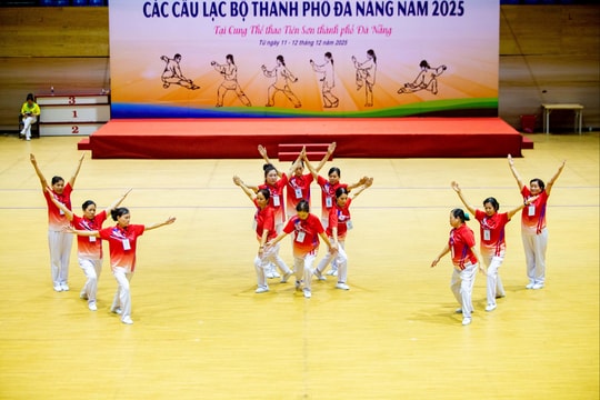 Gần 300 vận động viên dự Giải thể dục dưỡng sinh các câu lạc bộ Đà Nẵng