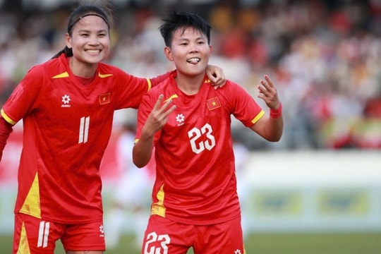 ĐT nữ Việt Nam hạ Myanmar 2-0, giành vé vào bán kết SEA Games 33