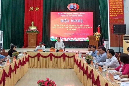 Phó Chủ tịch UBND thành phố Trần Chí Cường dự kiểm điểm, xếp loại năm 2025 tại xã Thăng Bình