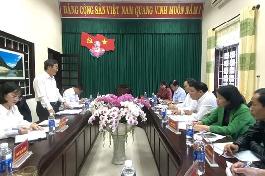 Kiểm tra, giám sát công tác triển khai bầu cử tại xã Nông Sơn