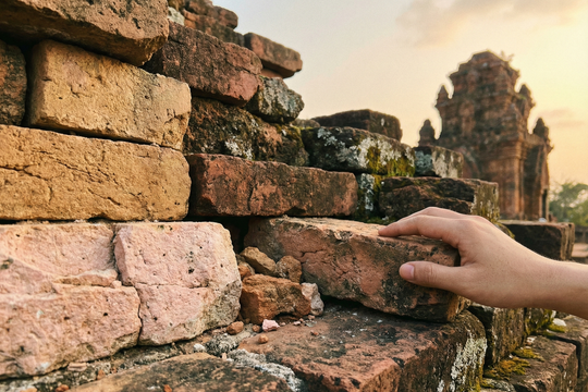 Những viên gạch tháp Chàm