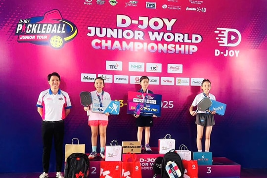 Đà Nẵng giành 2 huy chương tại Giải Pickleball D-Joy Junior World Championship