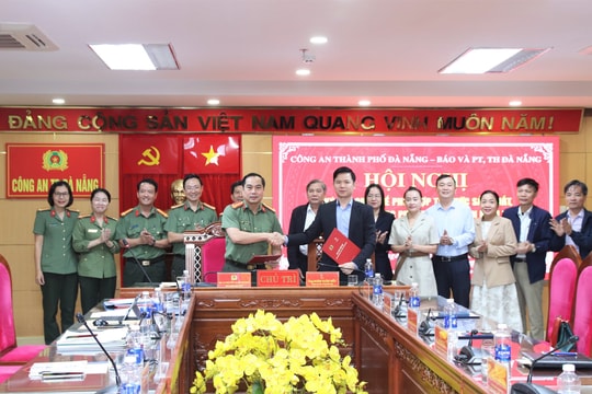 Báo và phát thanh, truyền hình Đà Nẵng ký kết phối hợp tuyên truyền với Công an thành phố