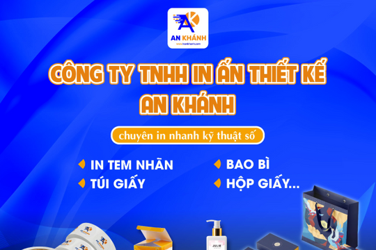 In An Khánh - Tư vấn in logo dán giá rẻ đúng màu và bền đẹp