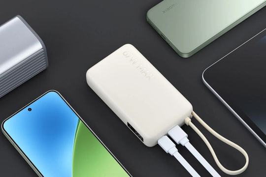 Xiaomi ra mắt sạc dự phòng 67W: Nhỏ gọn, tích hợp cáp sạc