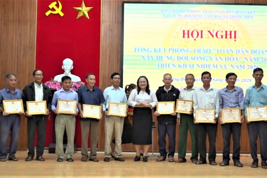 Xã Thăng Điền công nhận 23 tộc họ đạt danh hiệu Tộc văn hóa năm 2025