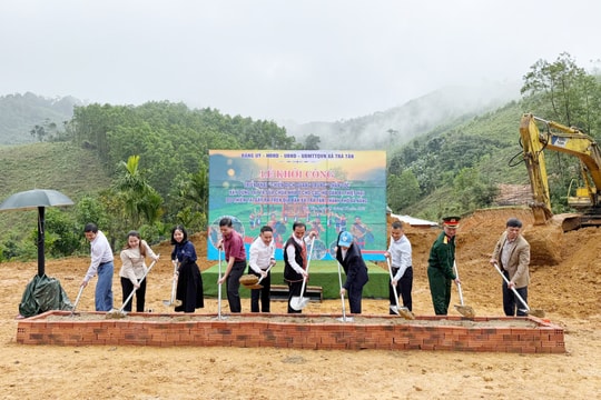 Xã Trà Tân khởi công xây dựng nhà cho người dân bị thiệt hại do thiên tai