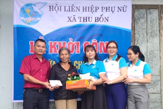 Khởi công nhà tình nghĩa cho phụ nữ khó khăn ở xã Thu Bồn