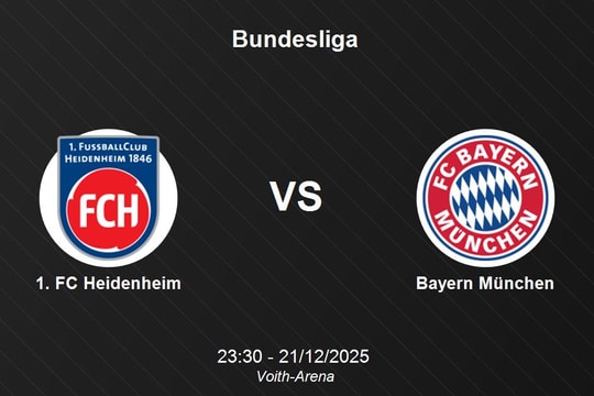 Nhận định 1. FC Heidenheim vs Bayern München - Bundesliga