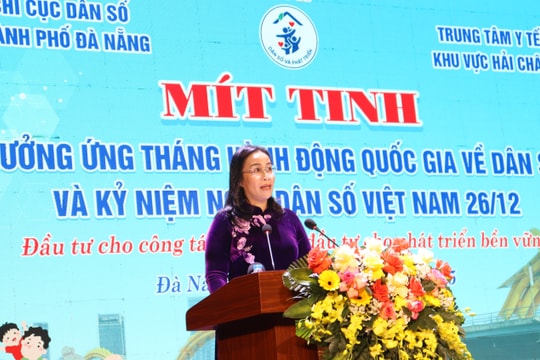 Mít tinh hưởng ứng Tháng hành động quốc gia về dân số