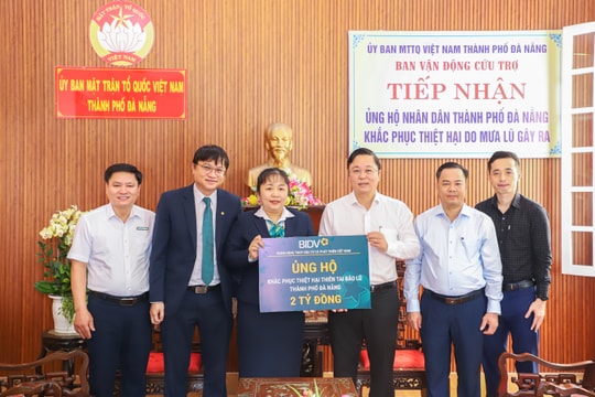 BIDV hỗ trợ 2 tỷ đồng cho Đà Nẵng khắc phục hậu quả thiên tai