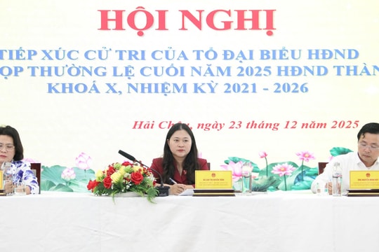 Cử tri phường Hải Châu đề nghị xử lý dứt điểm tình trạng quảng cáo, rao vặt trái phép