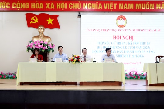 Tổ đại biểu số 5, HĐND thành phố Đà Nẵng tiếp xúc cử tri phường Hòa Xuân