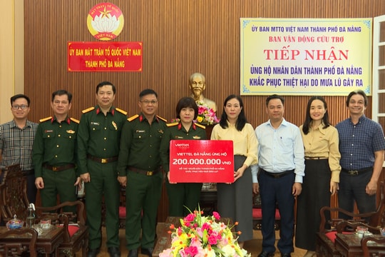 Đà Nẵng tiếp nhận 200 triệu đồng hỗ trợ khắc phục thiên tai