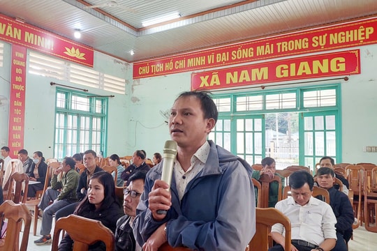 Đại biểu HĐND thành phố tiếp xúc cử tri các xã: Nam Giang, Thạnh Mỹ, Bến Giằng, Đắc Pring, La Dêê, La Êê