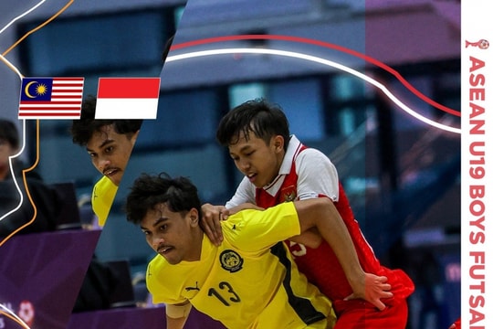 Thua Indonesia 0-1, U19 Malaysia vẫn vào bán kết futsal Đông Nam Á