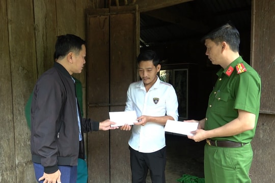 Hỗ trợ nạn nhân tai nạn giao thông tại xã Trà Đốc