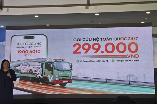 VETC ra mắt cứu hộ 24/7: Phí 299.000 đồng, miễn phí kéo xe 100 km