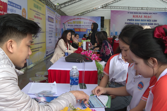 9.000 vị trí việc làm tại phiên giao dịch việc làm phường Bàn Thạch