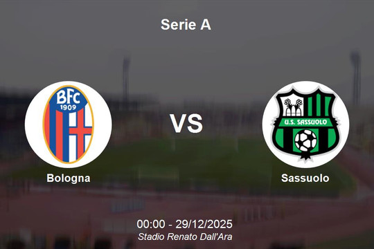 Nhận định Bologna vs Sassuolo - Serie A