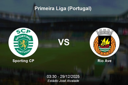 Nhận định Sporting CP vs Rio Ave - Primeira Liga