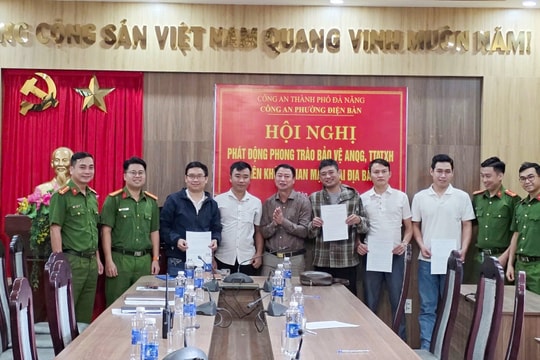 Công an phường Điện Bàn tăng cường bảo vệ an ninh trên không gian mạng