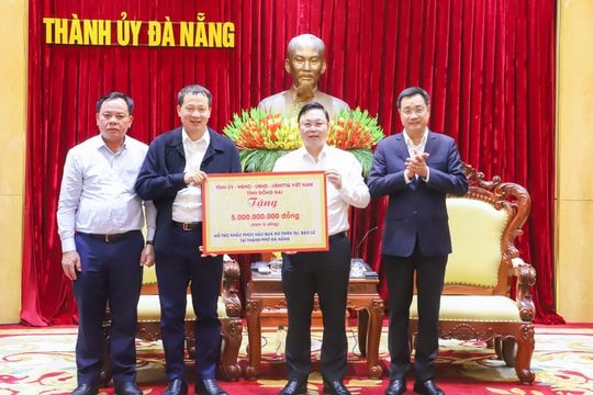 Đồng Nai hỗ trợ Đà Nẵng 6 tỷ đồng khắc phục thiệt hại thiên tai