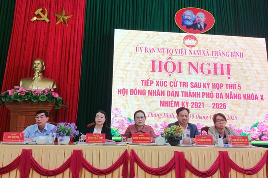 Tổ đại biểu số 11, HĐND thành phố tiếp xúc cử tri xã Thăng Bình