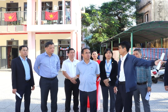 Lãnh đạo thành phố Đà Nẵng kiểm tra các công trình trường học
