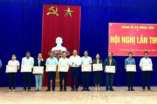 Đảng ủy xã Nông Sơn lãnh đạo triển khai hiệu quả nhiệm vụ công tác