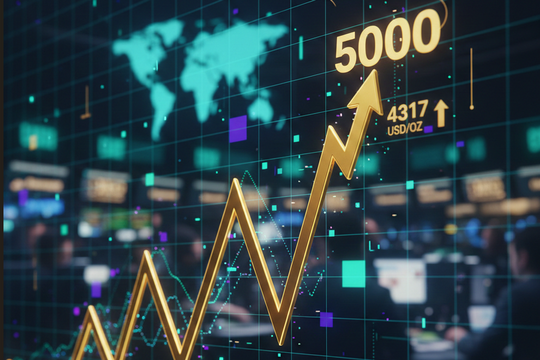 Dự báo giá vàng năm 2026: Khả năng chạm mốc 5.000 USD/ounce và rủi ro đảo chiều