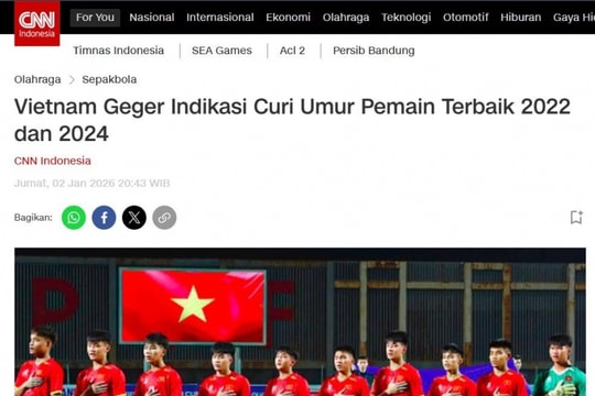 Báo Indonesia xoáy sâu nghi vấn gian lận tuổi của ngôi sao trẻ bóng đá Việt Nam