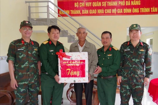 Bộ Chỉ huy Quân sự thành phố Đà Nẵng bàn giao căn nhà đầu tiên cho người dân tỉnh Đắk Lắk