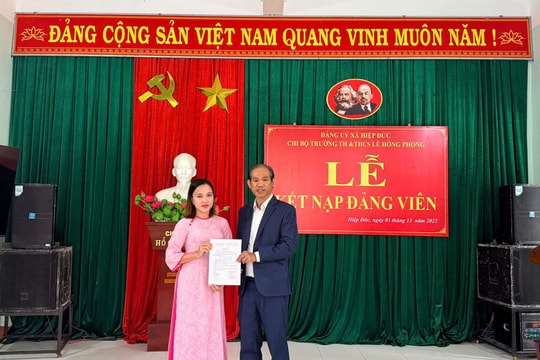 Xã Hiệp Đức phấn đấu trong nhiệm kỳ kết nạp từ 100 - 120 đảng viên