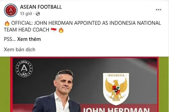 ĐT Indonesia bổ nhiệm HLV John Herdman: Bước đi lịch sử của bóng đá Đông Nam Á