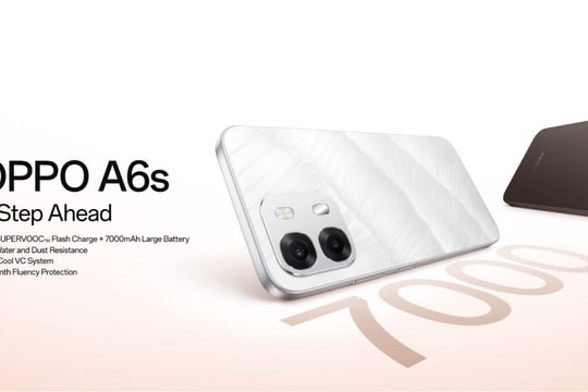 OPPO A6s 4G trình làng: Pin khủng 7,000 mAh và chuẩn kháng nước IP69 cao cấp