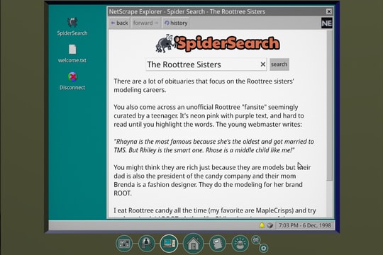 The Roottrees are Dead giảm giá 20%: Game trinh thám phong cách thập niên 90 trên Steam