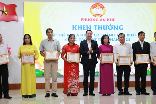 Mặt trận phường An Khê vận động hơn 5 tỷ đồng cho công tác an sinh và cứu trợ