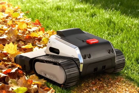 Robot cắt cỏ Lymow One Plus trình làng với hệ thống bánh xích và AI thông minh