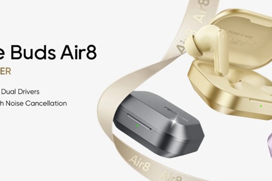 realme Buds Air 8 ra mắt: Chống ồn 55dB, hỗ trợ LHDC 5.0 với giá chỉ 1.05 triệu đồng