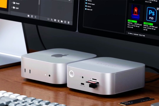 Satechi CubeDock: Dock Thunderbolt 5 cho Mac mini tích hợp SSD M.2 và sạc 140W