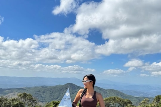 Gia Lai: Hoàng Thùy trekking 8 tiếng chinh phục đỉnh Chư Nâm 1.472 m