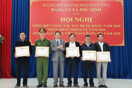 Xã Phú Ninh hoàn thành 100% chỉ tiêu phát triển đảng viên năm 2025