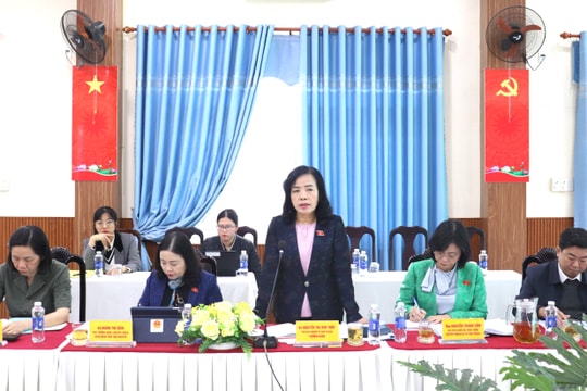 Đoàn khảo sát Ủy ban Văn hóa và Xã hội của Quốc hội làm việc với phường Hòa Cường về triển khai chính sách pháp luật bình đẳng giới