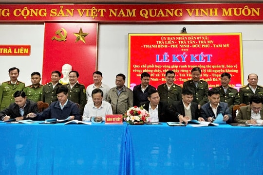 Ký kết quy chế phối hợp quản lý, bảo vệ rừng và tài nguyên khoáng sản vùng giáp ranh
