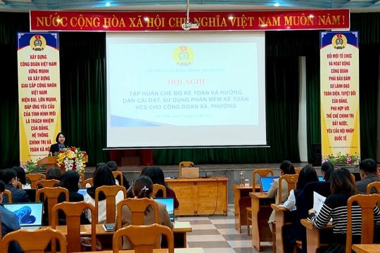 Đà Nẵng tập huấn chế độ kế toán và phần mềm VCS cho công đoàn xã, phường