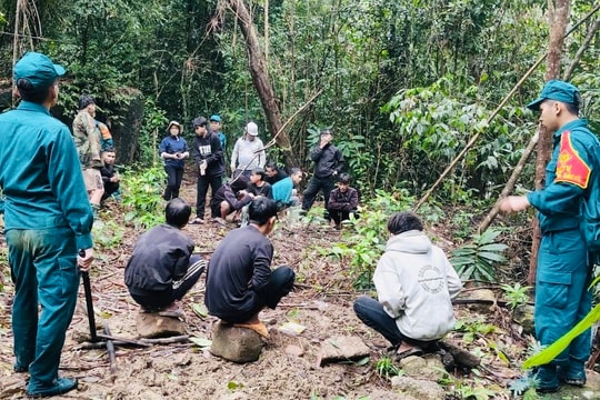 Xã Quế Phước phát hiện 14 đối tượng khai thác vàng trái phép