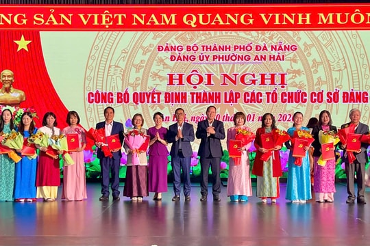 Thành lập 16 chi bộ cơ sở trực thuộc Đảng bộ phường An Hải