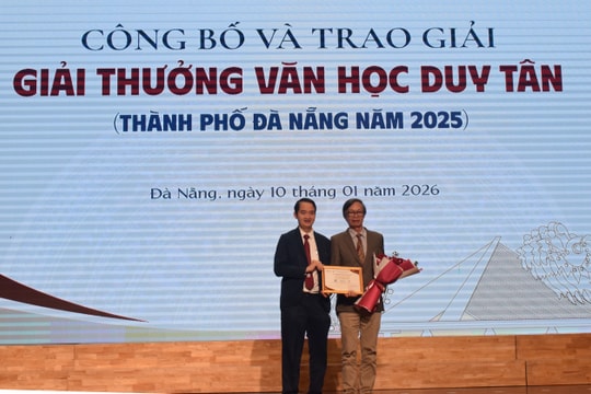 Trao giải thưởng Văn học Duy Tân năm 2025