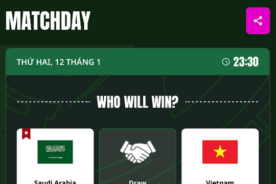 Siêu máy tính AFC dự đoán kết quả U23 Việt Nam vs U23 Ả Rập Xê Út: Bất ngờ từ con số
